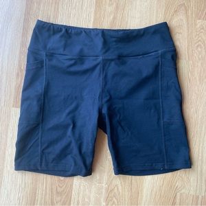 Senita Women's Seamed High Waisted Rio Shorts (7 in. inseam) Black XL